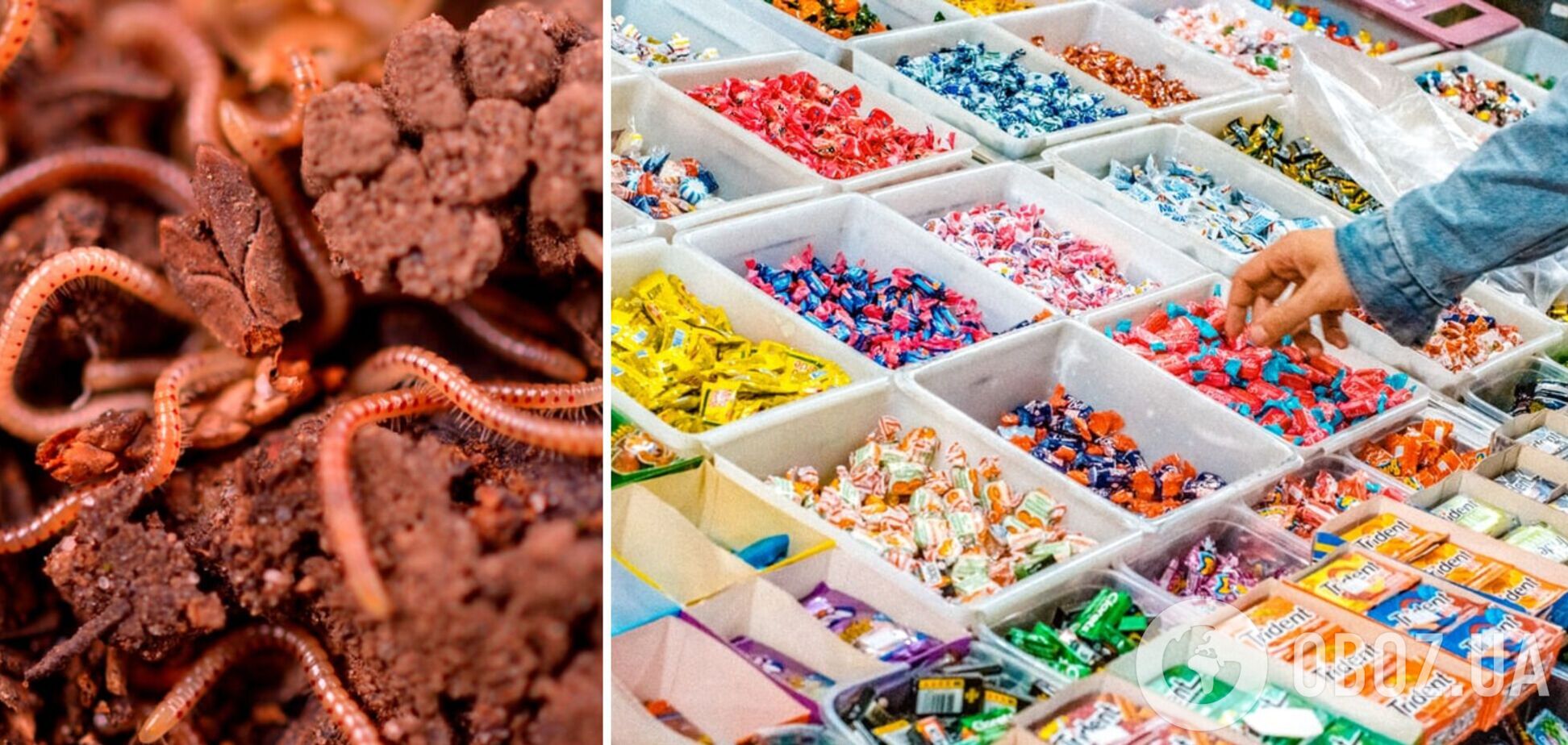 На Львовщине женщине продали в магазине конфеты с червями. Фото