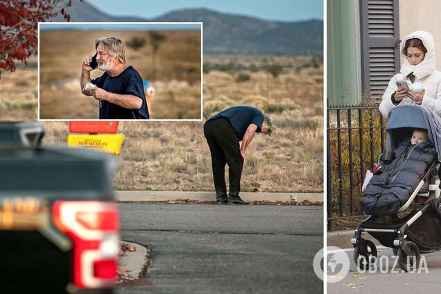 Алек Болдвін уперше вийшов на публіку з дружиною та дитиною після вбивства Гатчінс. Фото