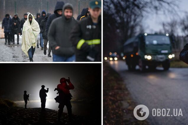 Десятки мигрантов пытались прорваться из Беларуси в Польшу, пострадал пограничник