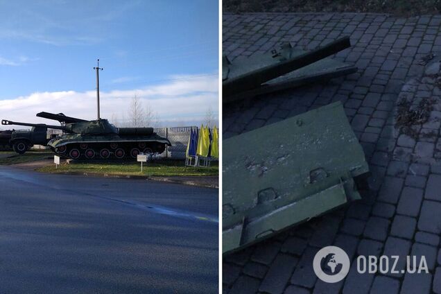 Мужчины сняли бронепластину с боевой машины