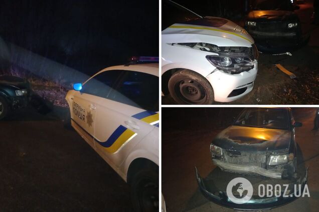 Патрульные получили незначительные травмы