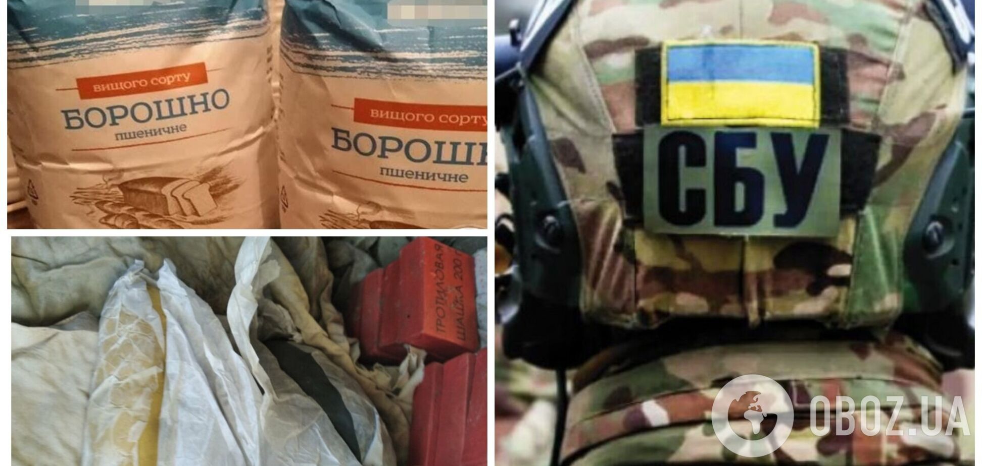 На Донбасі затримали посібницю бойовиків, яка ховала вибухівку у борошні. Фото