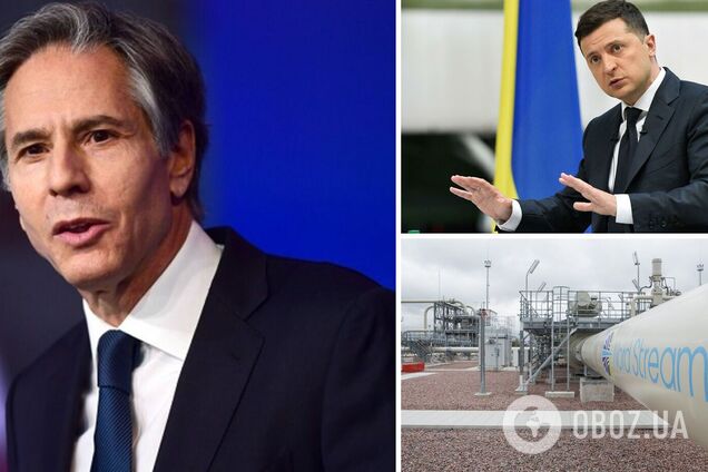 Зеленський обговорив із Блінкеном 'Північний потік-2'