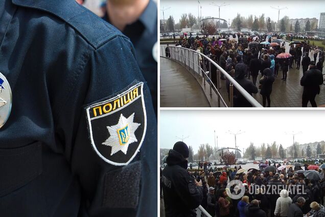 В Запорожье на митинге антивакцинаторов пострадал человек, полиция задержала пятерых участников. Видео