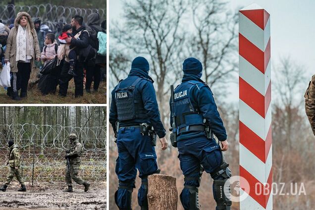 Бросали петарды и камни: мигранты снова штурмовали границу Беларуси с Польшей. Видео