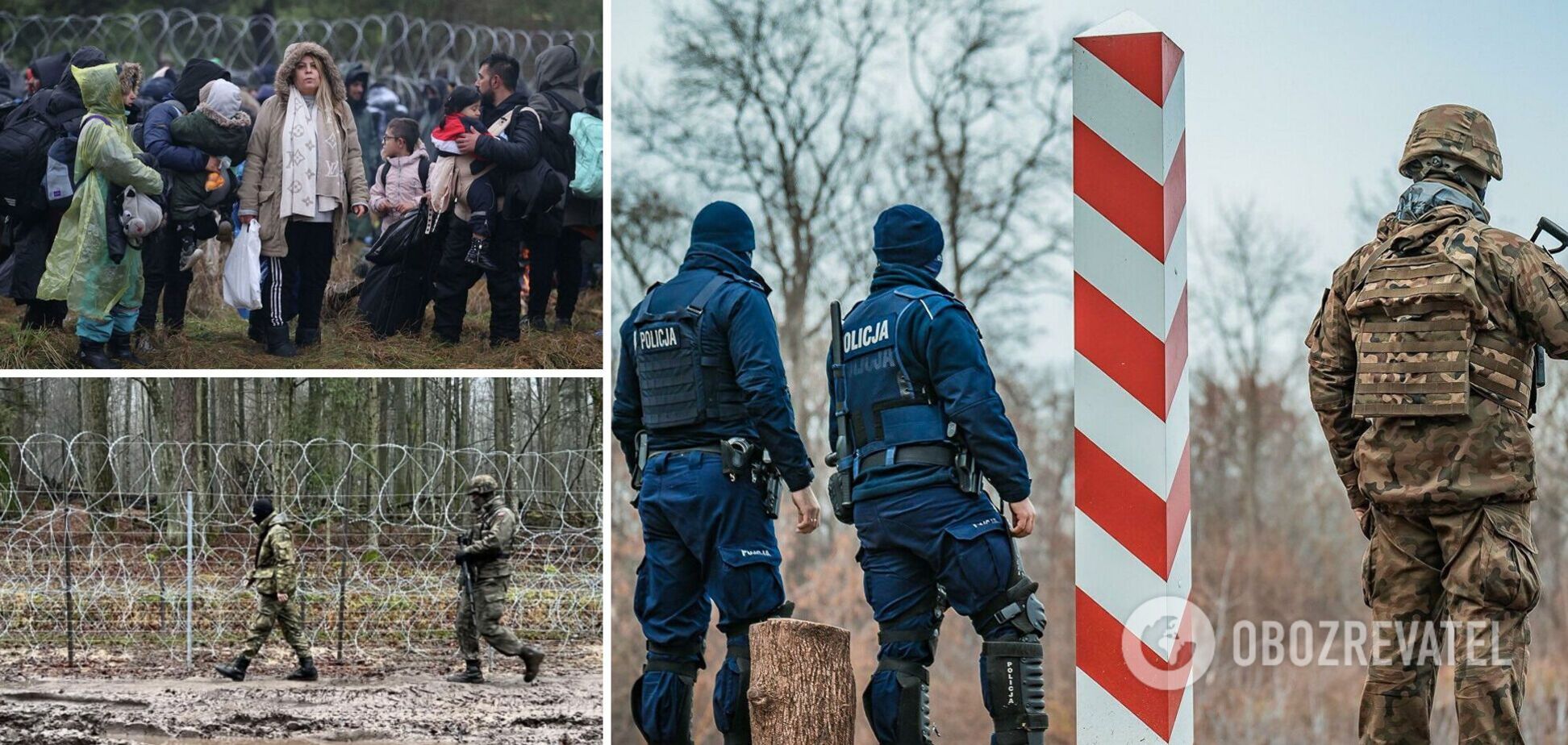 Бросали петарды и камни: мигранты снова штурмовали границу Беларуси с Польшей. Видео
