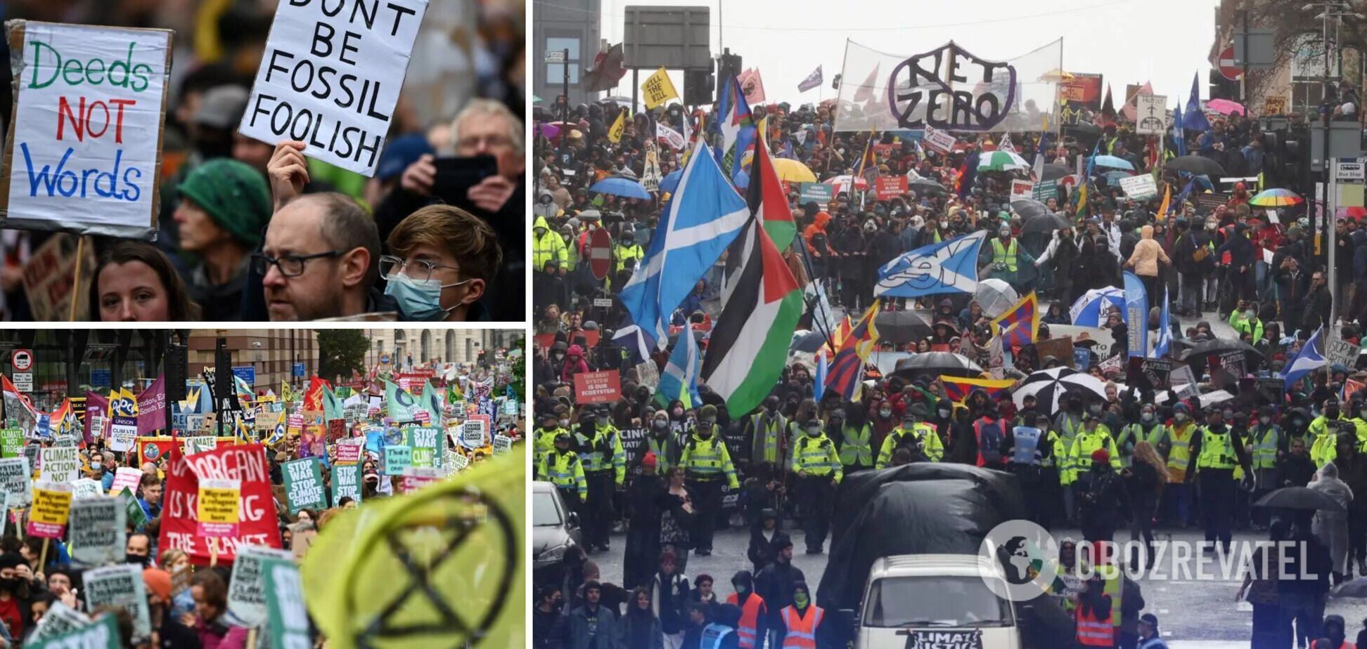 В Глазго тысячи людей вышли на митинг: требуют действий для выхода из климатического кризиса. Фото и видео