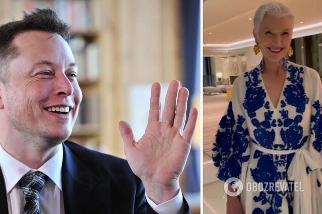 Мама Илона Маска засветилась в вышитом платье от украинского дизайнера. Видео