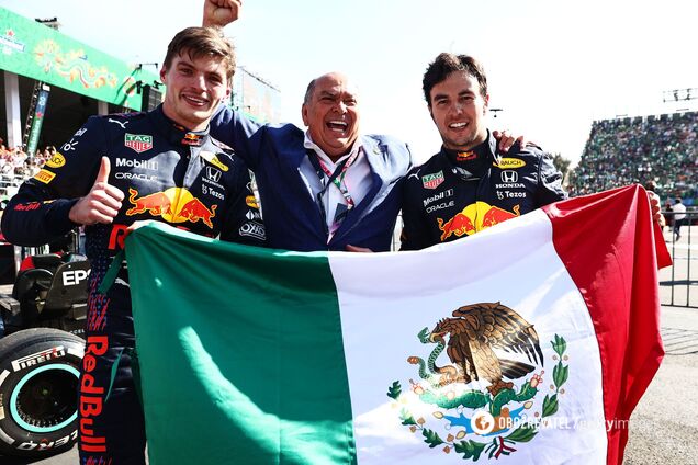 Ферстаппен выиграл Гран-при Мексики после аварии Боттаса на первом круге. Видео