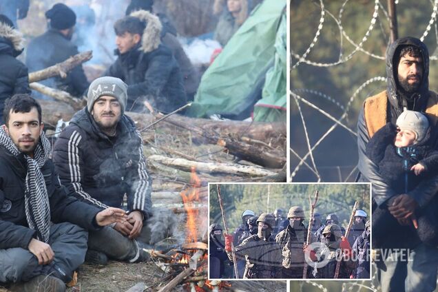 Стрельба, дым и хаос. Фоторепортаж с границы Беларуси с Польшей, которую пытались прорвать мигранты