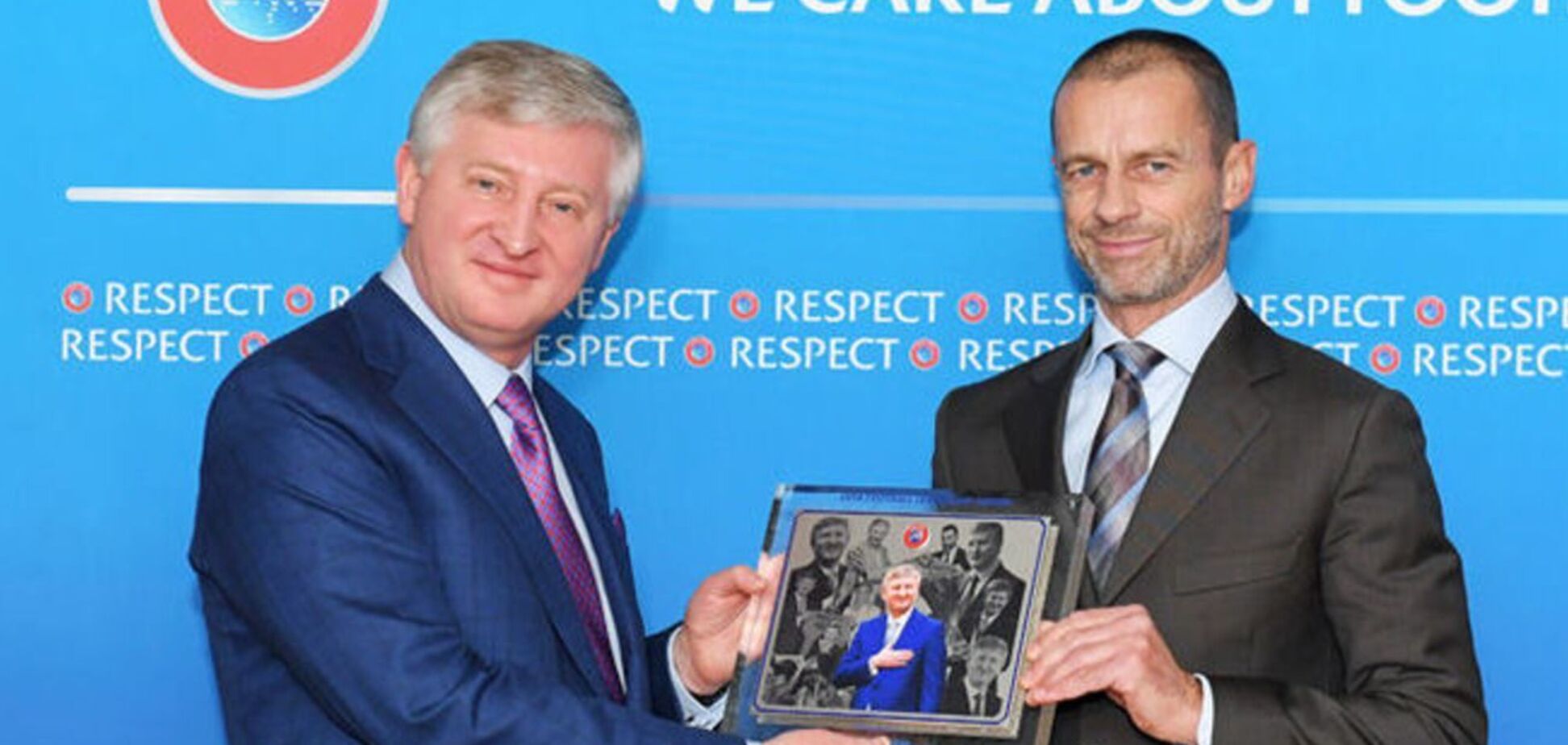 Ахметов получил награду УЕФА за вклад в развитие футбола в Украине