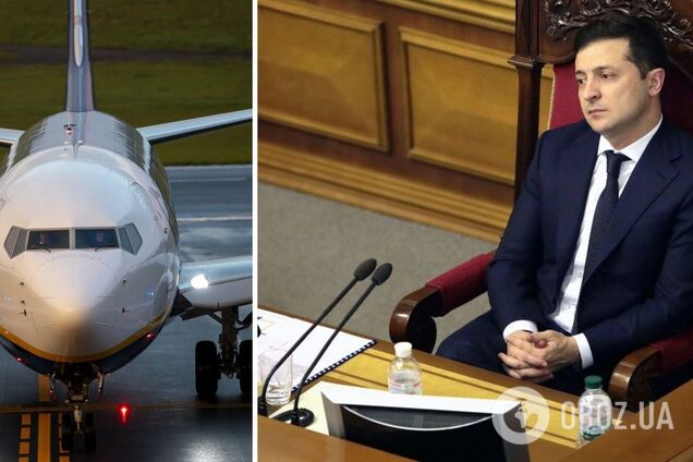 Зеленский во время выступления в Раде пообещал запустить новую авиакомпанию в 2022 году