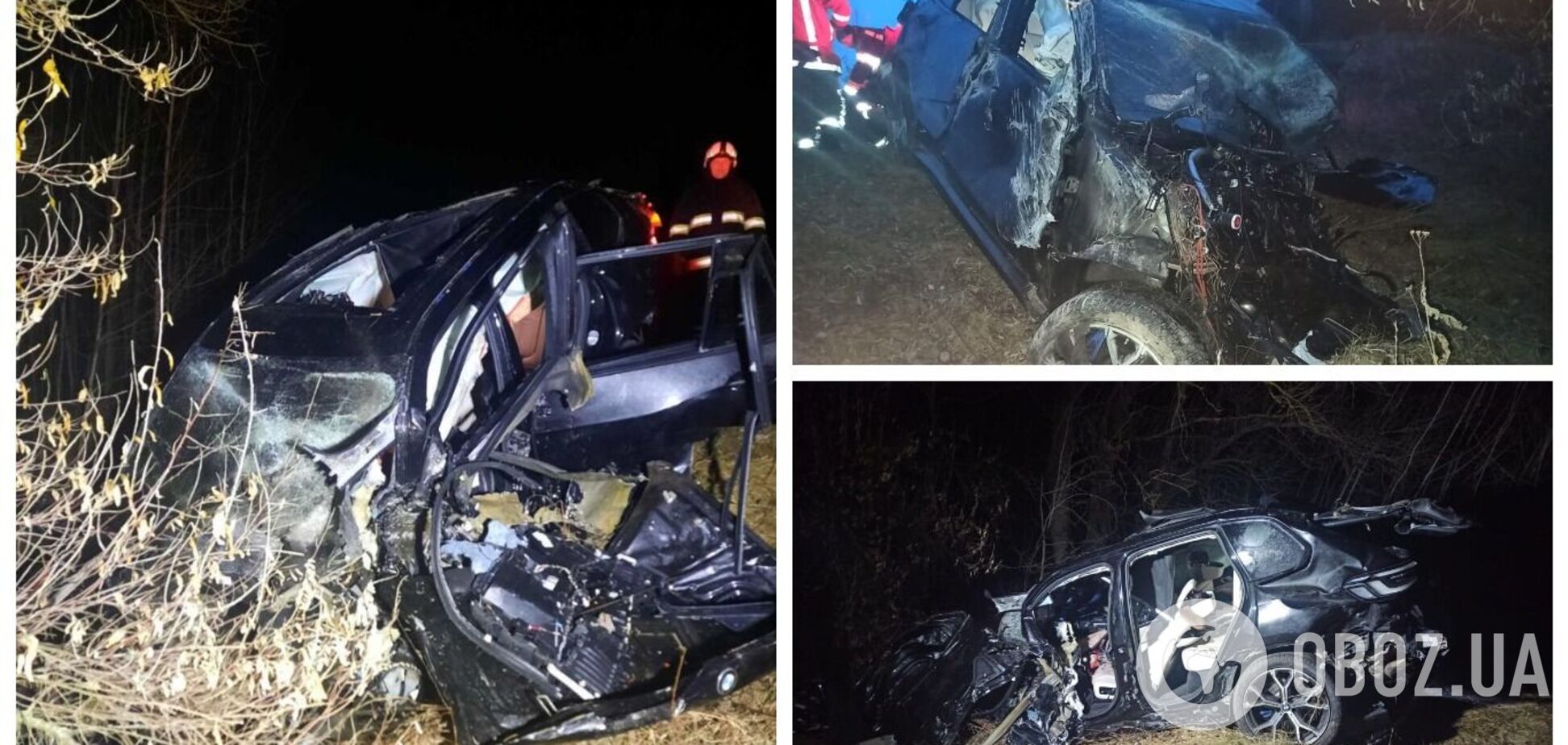 На Харківщині авто вилетіло в кювет і перекинулося, 31-річний водій загинув на місці. Фото