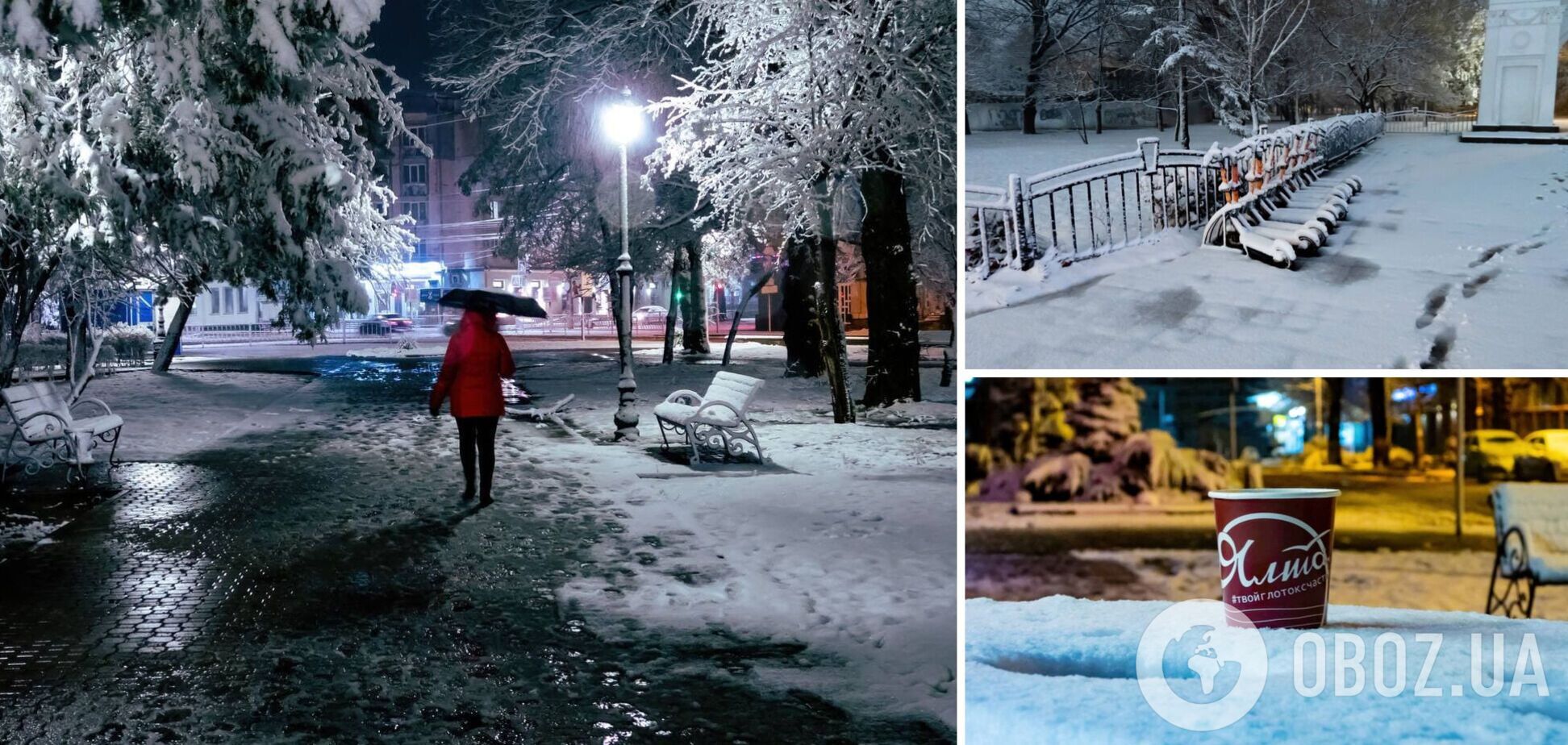 Оккупированный полуостров Крым засыпало снегом