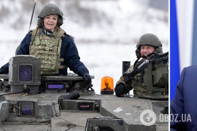 Глава МЗС Британії проїхалася на танку в Естонії та застерегла Путіна від наступу на Україну