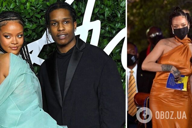 Рианну в откровенном платье без белья заподозрили в беременности. Фото