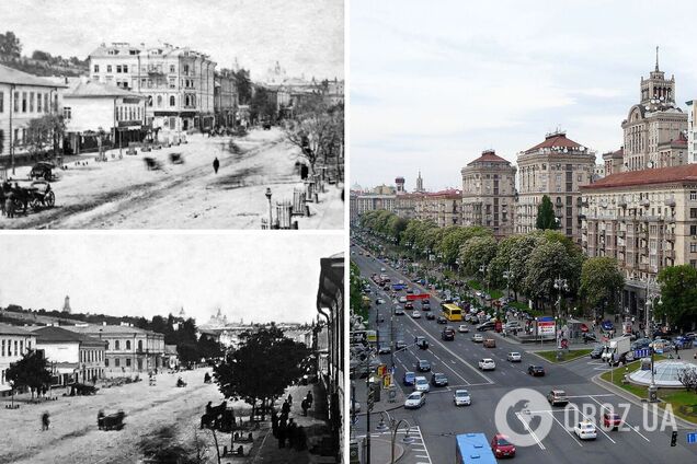 За майже 150 років Хрещатик змінився до невпізнання