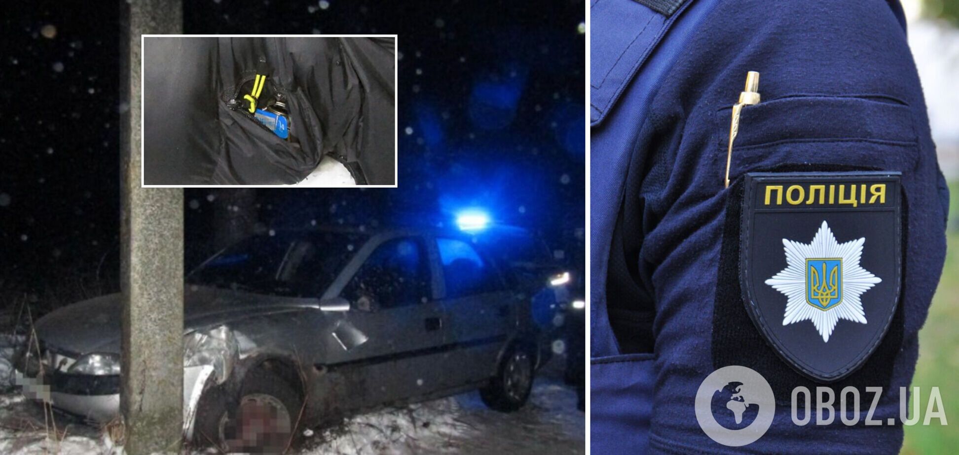 В Житомирской области в ДТП попал мужчина, у которого обнаружили гранату