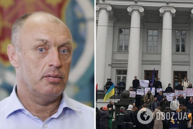 В Полтаве устроили протест из-за высказываний Мамая