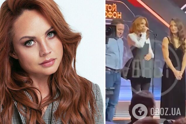 МакSим вышла на сцену за музыкальной премией с медиками, спасшими ее от смерти. Видео