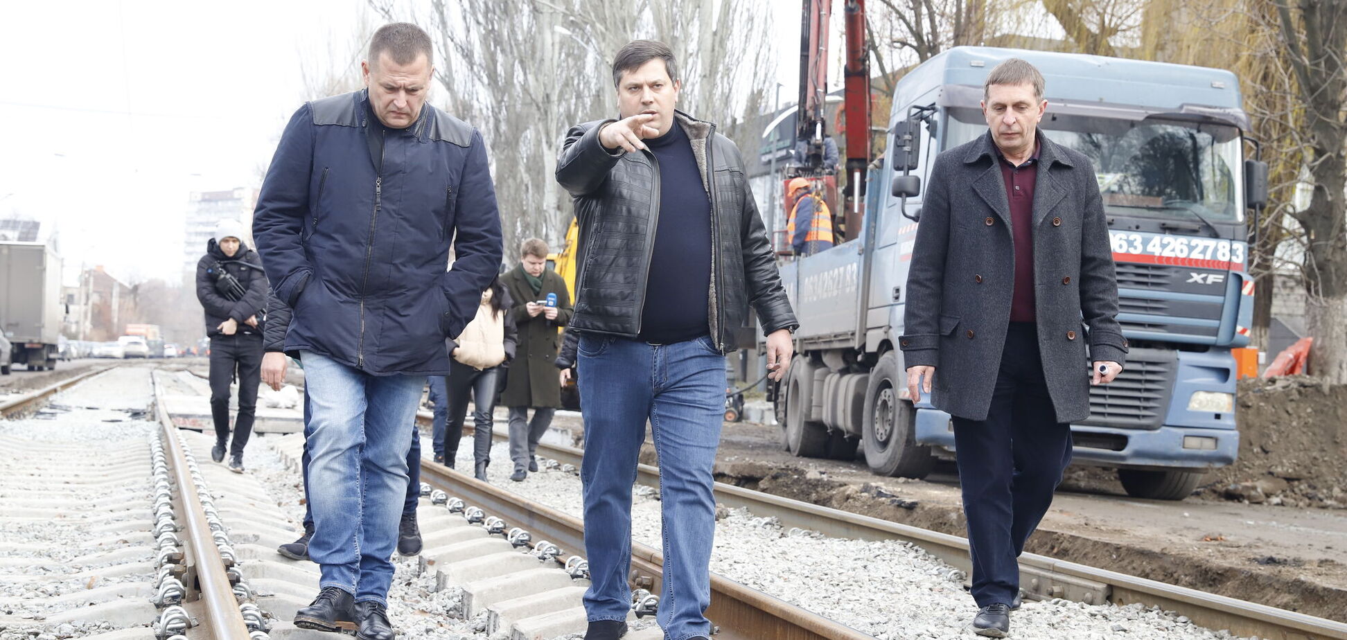 Ремонт трамвайних колій по вул. Миколи Руденка