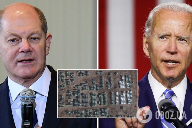 Байден и Шольц обсудили скопление войск РФ возле украинской границы