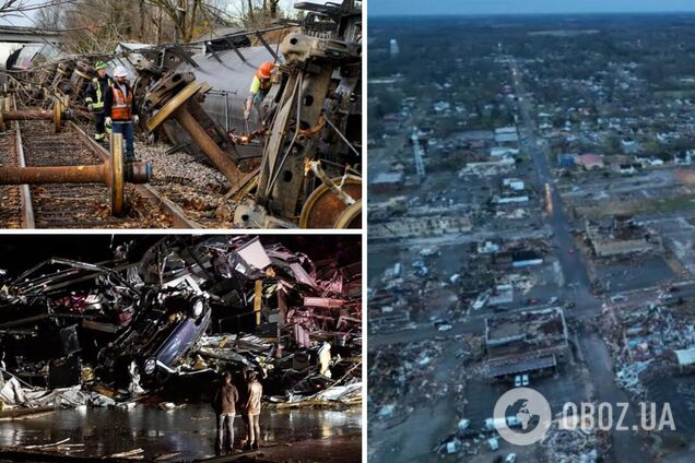 В США мощные торнадо накрыли несколько штатов: погибли более 70 человек. Фото и видео