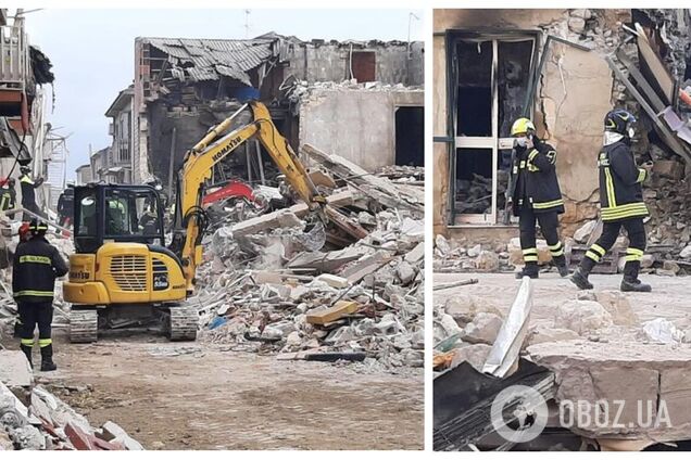 Рятувальники розбирають завали руками: названо можливі причини вибуху та обвалення будинків в Італії