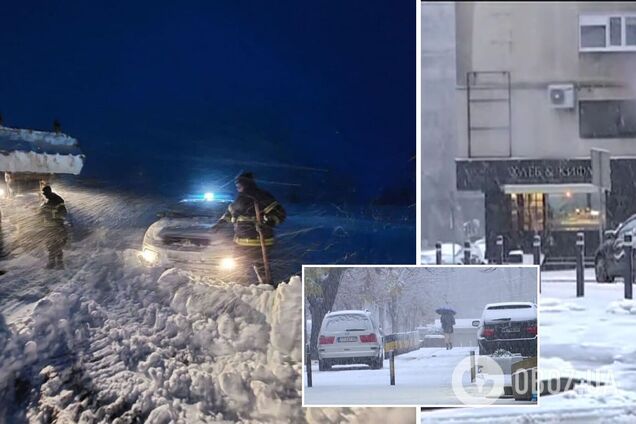 Сербію накрив потужний снігопад: у частині країни запроваджено режим НС, тисячі мешканців залишилися без світла. Фото