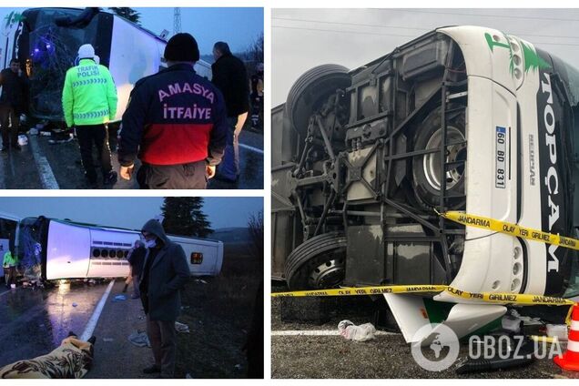 У Туреччині перекинувся пасажирський автобус: є загиблі, десятки постраждалих. Фото і відео