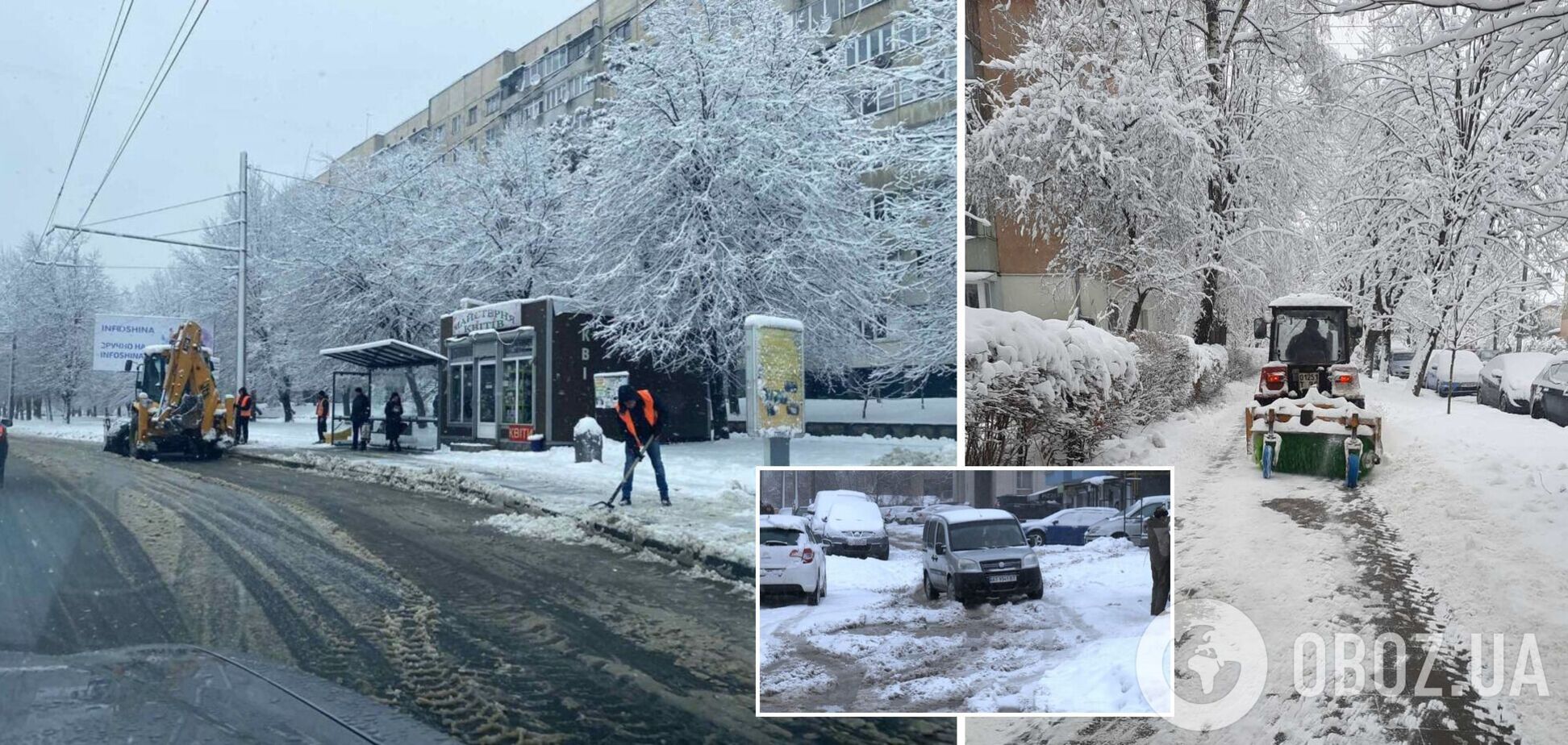 Захід України засипає снігом: дороги не встигають чистити, рух на трасах обмежений. Фото і відео