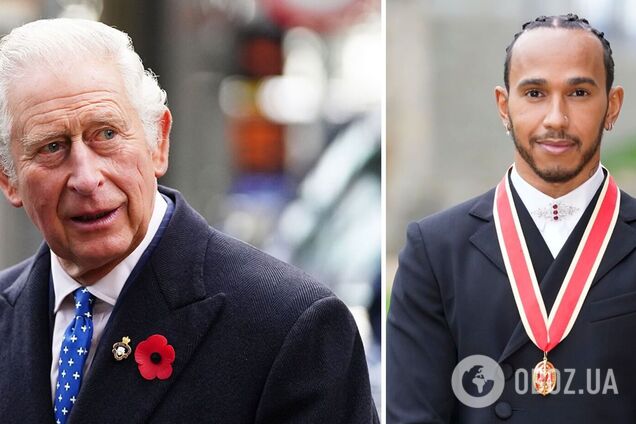 Принц Чарльз посвятил в рыцари семикратного чемпиона 'Формулы-1'. Фото