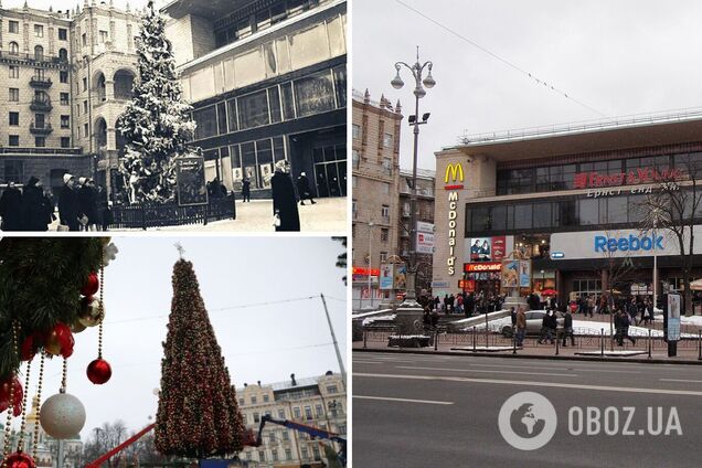 Новогодняя елка столицы стояла на выходе из метро