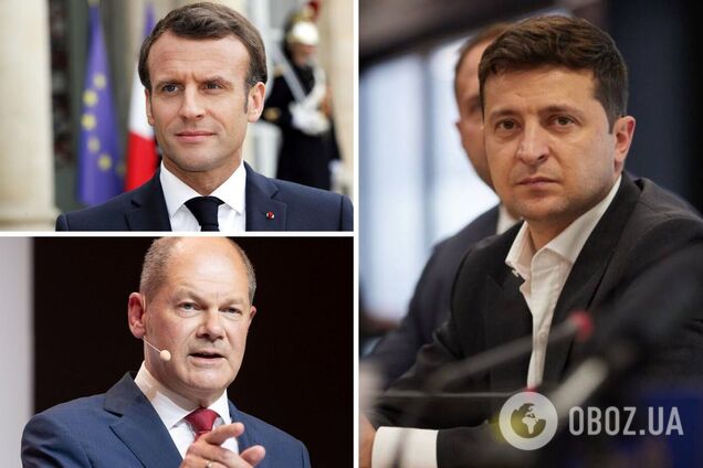 Зеленський зустрівся із Шольцем і Макроном: говорили про співпрацю та підтримку України. Фото і відео