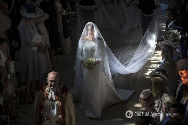 Меган Маркл на свадьбе с принцем Гарри