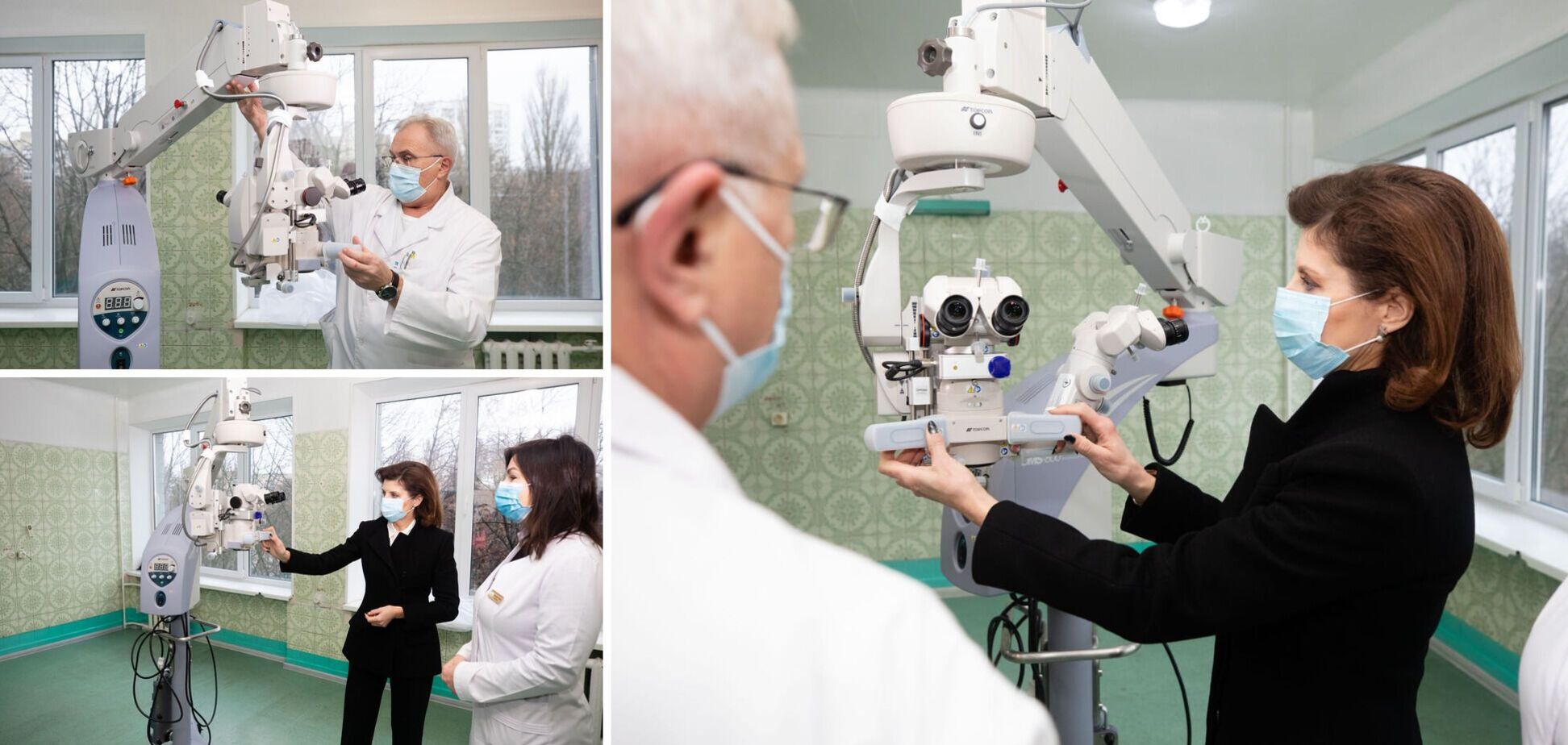 Столичная больница получила от Марины Порошенко инновационный прибор для лечения зрения