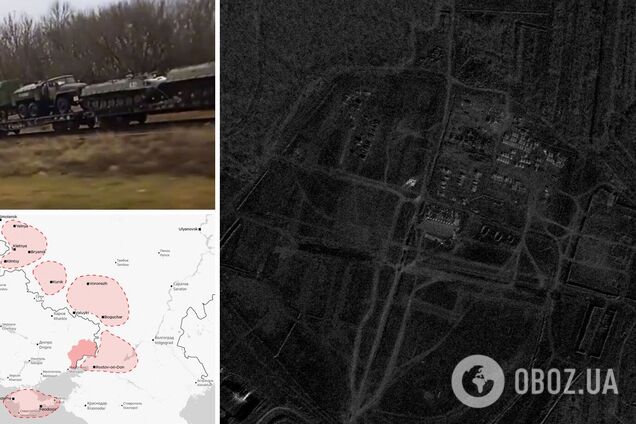 Войска России вблизи границы с Украиной показали на фото со спутника