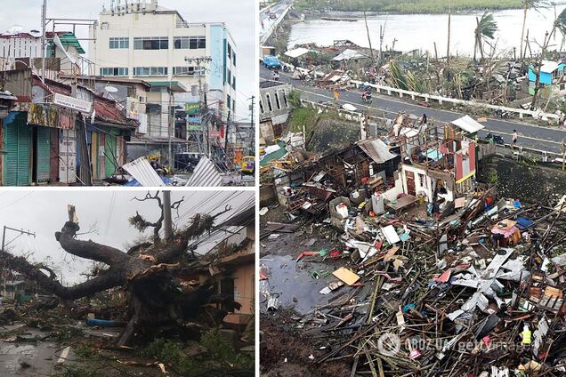 Філіппіни накрив потужний супертайфун 'Рей': загинули десятки людей. Фото та відео