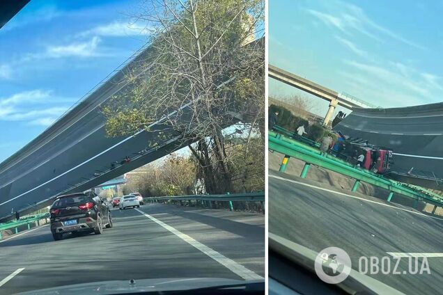 У Китаї обвалився проліт автостради, загинули 4 особи, ще 8 постраждали. Фото та відео