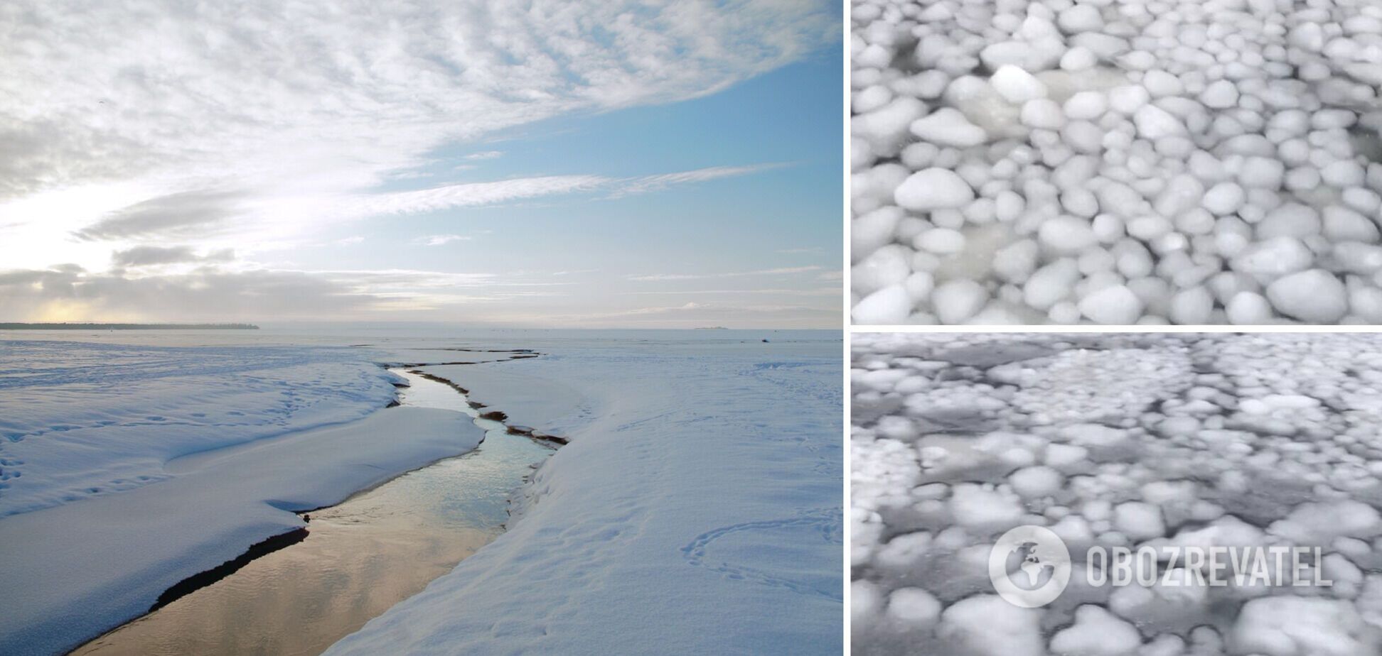 Финский залив покрыли загадочные ледяные шары. Фото и видео необычного явления