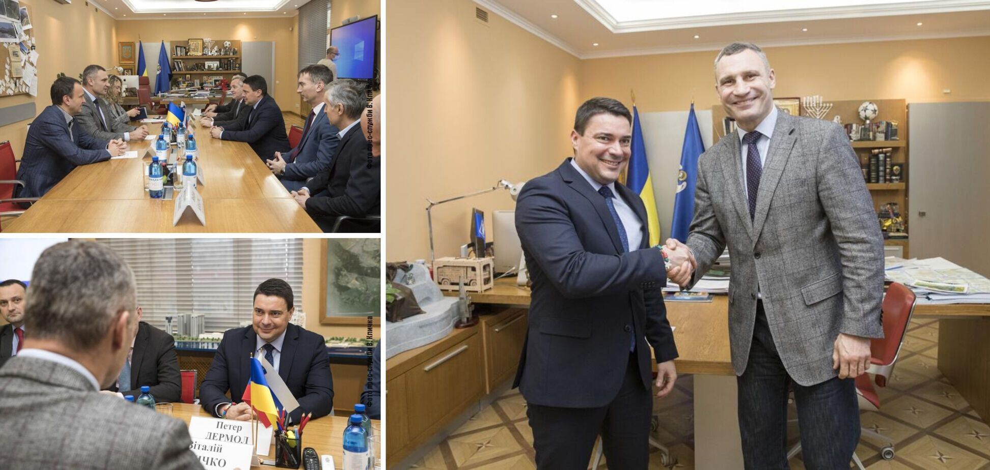 Кличко зустрівся з мером словенського муніципалітету Веленьє та обговорив впровадження енергоощадних технологій у Києві