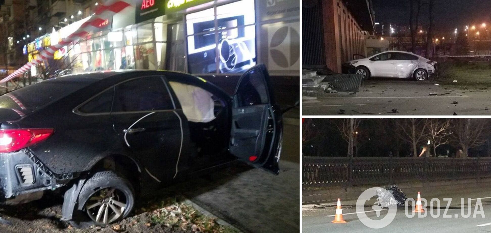 У одной из машин вырвало двигатель