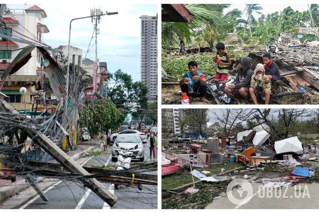Число жертв тайфуна на Филиппинах возросло до 375 человек, сотни людей получили травмы. Фото и видео