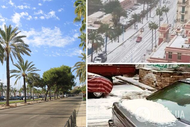 В египетской Александрии выпал снег. Фото и видео редкого явления
