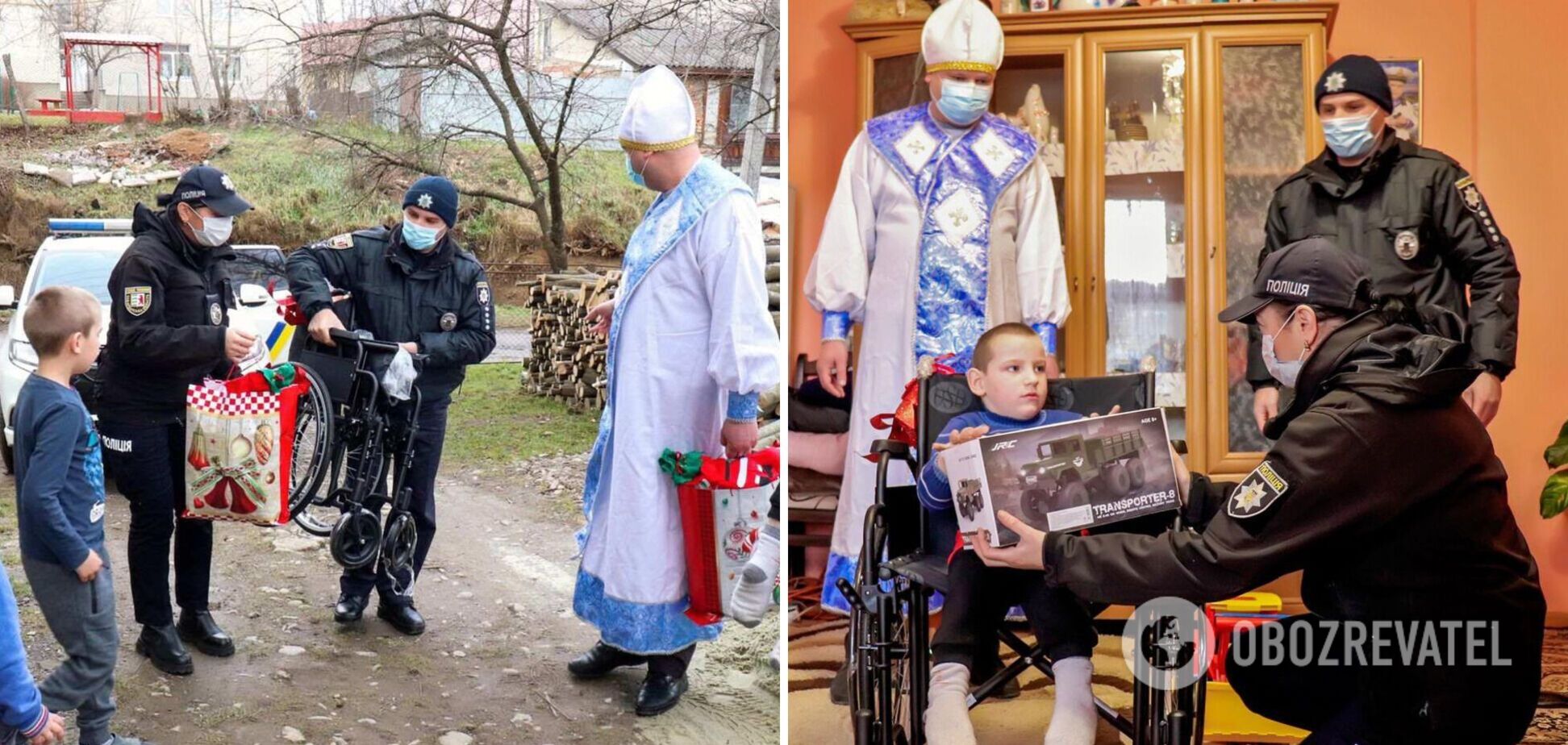 На Закарпатье 8-летний мальчик пришел в полицию, чтобы найти Св. Николая: просил инвалидную коляску для брата