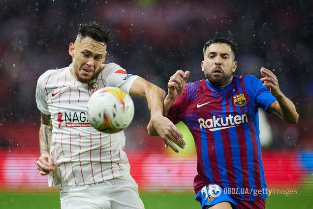 'Барселона' не обіграла 'Севілью' у матчі з вилученням та голом екс-'металіста'. Відео