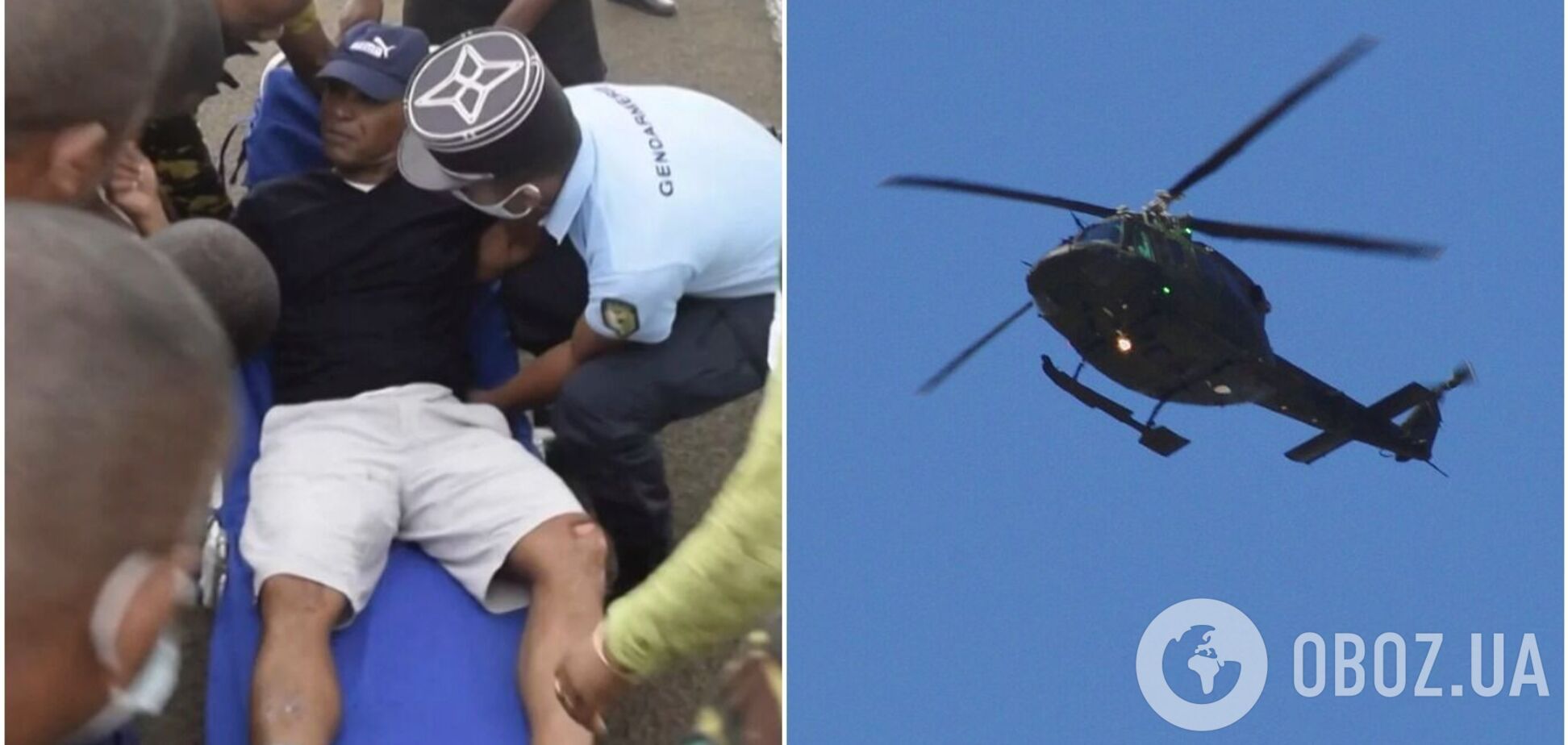 На Мадагаскарі міністр 12 годин плив до берега після аварії гелікоптера