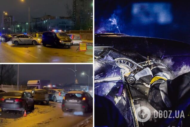 Столкнулись стразу три автомобиля