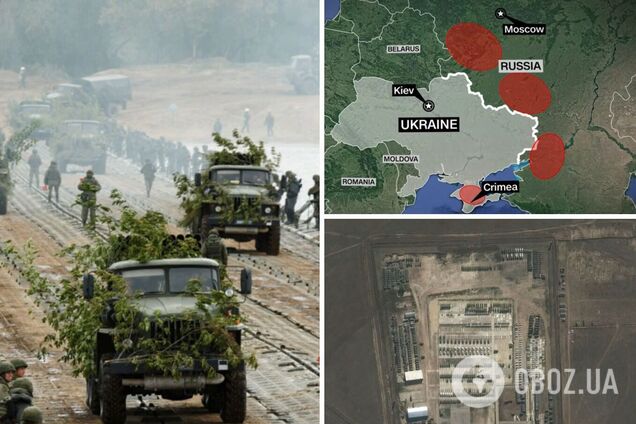 Россия продолжает наращивать свои силы возле границ Украины – Bloomberg