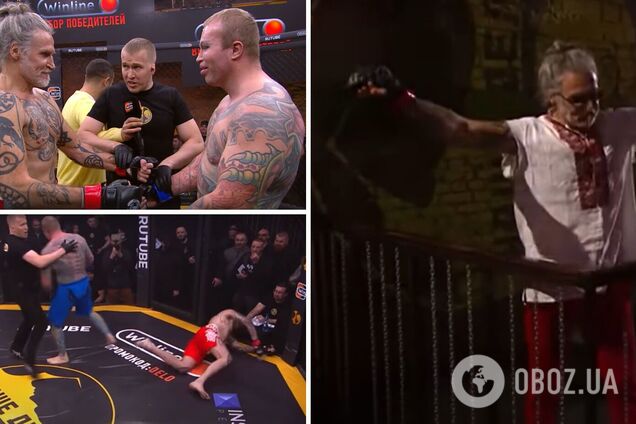 Российский блогер брутально нокаутировал Джигурду, который вышел на бой в вышиванке. Видео